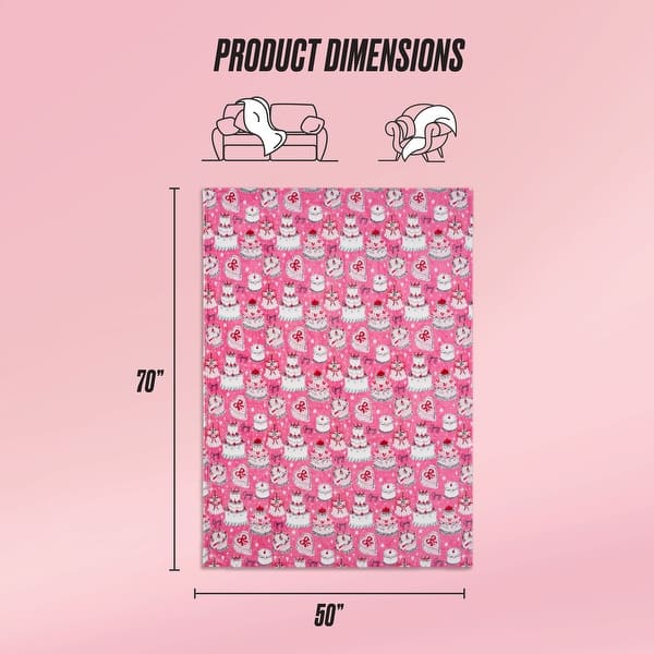 dimension image slide 8 of 18, Juicy Couture 50"x70" Plush Kids Throw Blankets