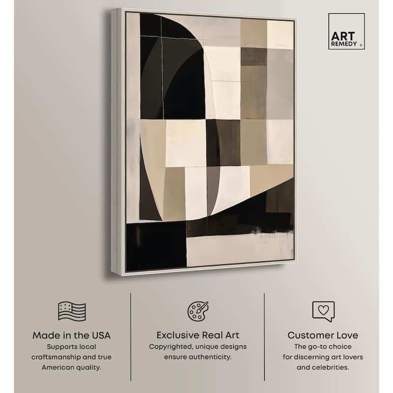 Modern Shapes II Canvas by Art Remedy