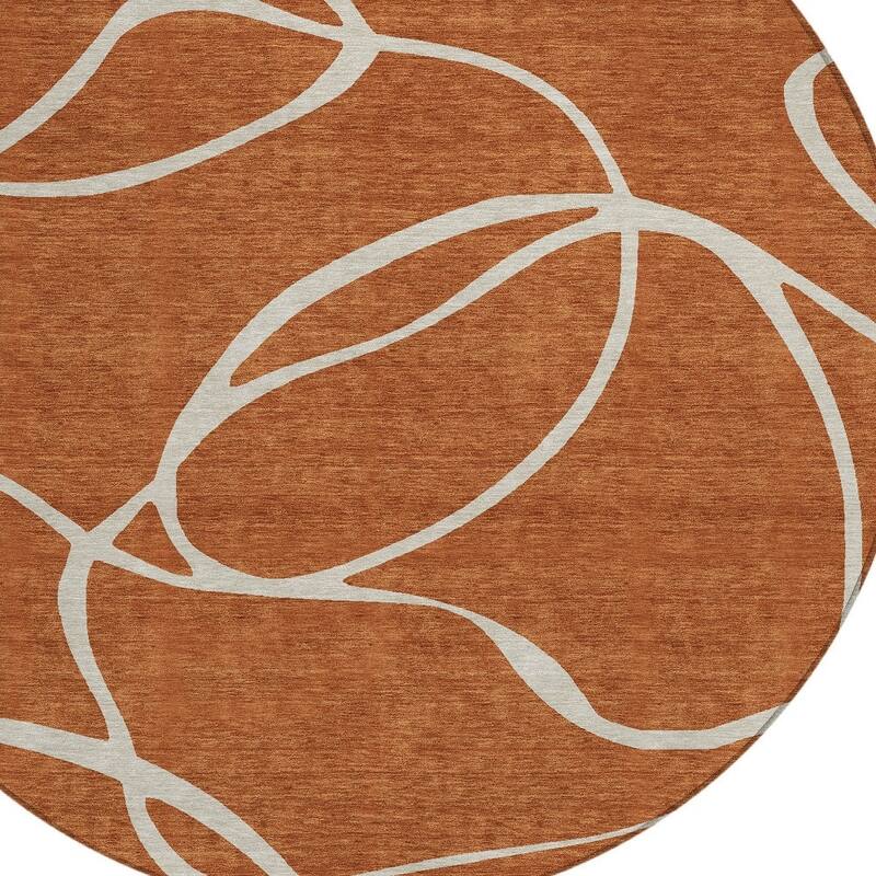 HomeRoots Abstract Transitional Rectangle Outdoor Rug