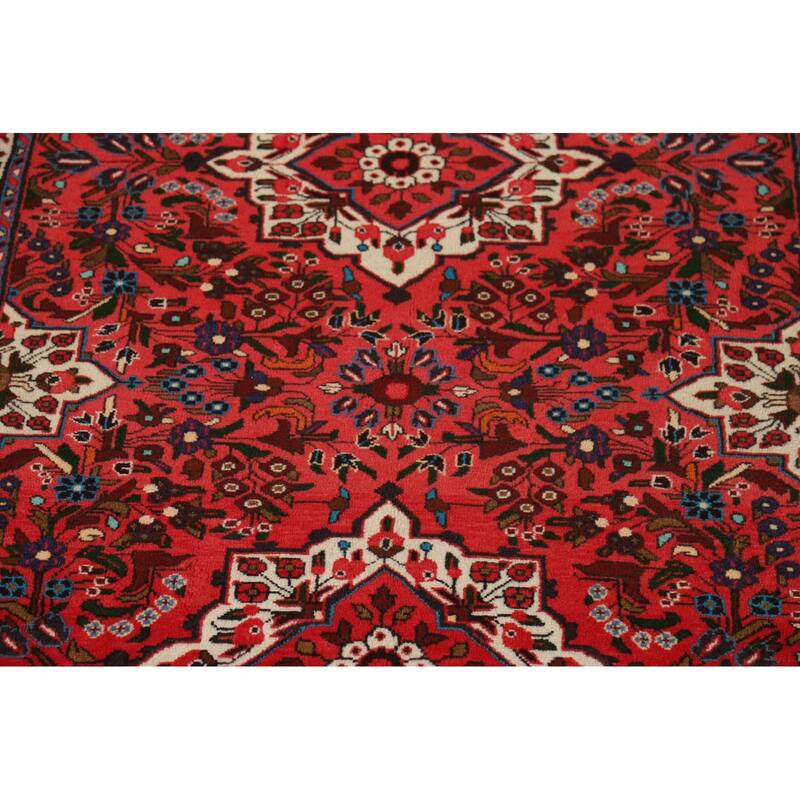 Floral Lilian Persian Area Rug Handmade Wool Carpet - 4'6" x 6'7"