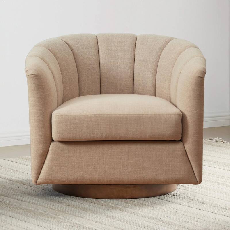 Fabric 360°Swivel Accent Chair