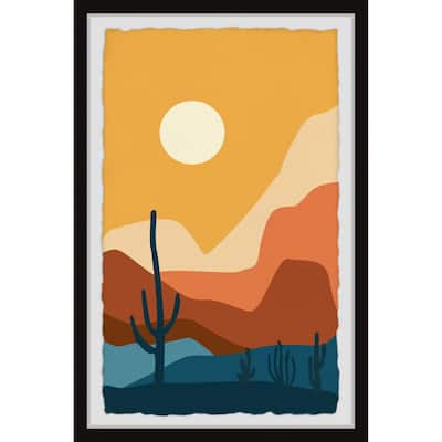 'Cactus Sunshine' Framed Painting Print