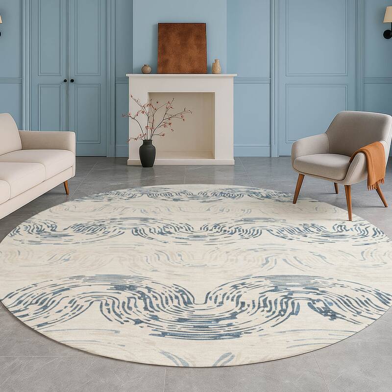 Machine Washable Indoor/ Outdoor Modern Ari Chantille Rug