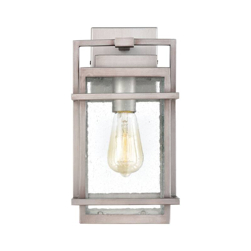 Breckenridge Weathered Zinc 1-Light Outdoor Sconce - 14 inch Tall