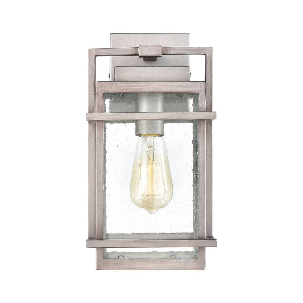 Breckenridge Weathered Zinc 1-Light Outdoor Sconce