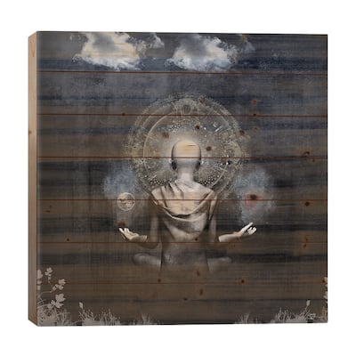The Projection Print On Wood by Cameron Gray - Multi-Color