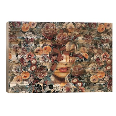 Queen of Nature II Print On Wood by Riza Peker - Multi-Color
