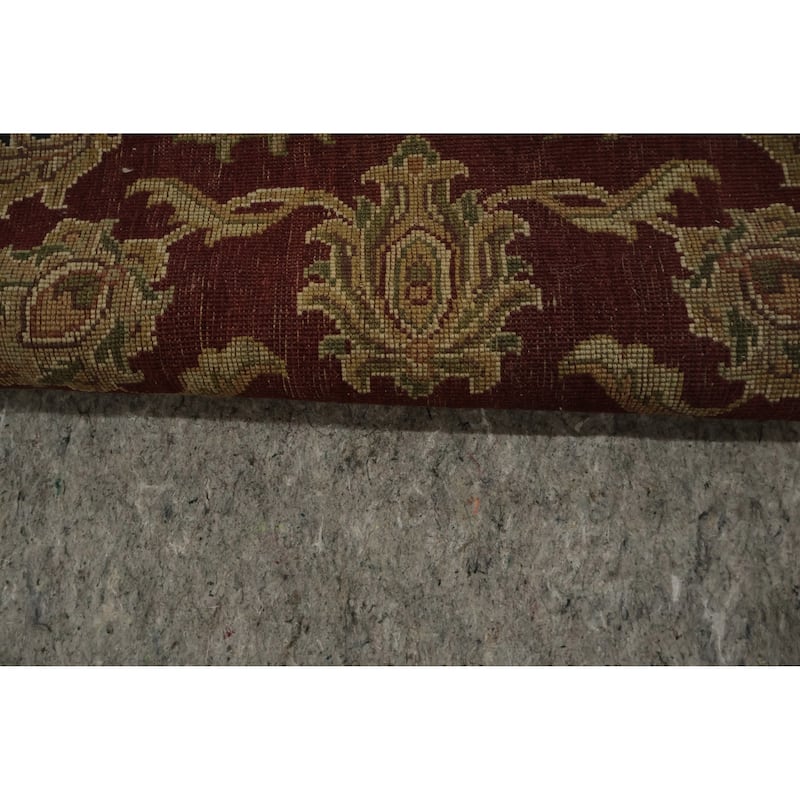 Hand Knotted Oriental 100% Wool Carpet Traditional Floral Beige & Ivories Agra Area Rug - 12' 1'' X 11' 10''