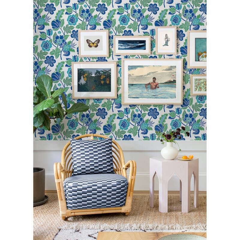 A-Street Prints Jana Green Jacobean Wallpaper
