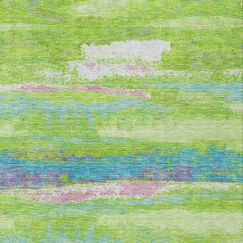 HomeRoots Abstract Transitional Rectangle Outdoor Rug