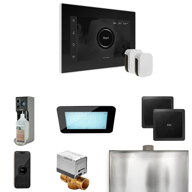 Mr Steam XDRM2X Xdream Max Package Steam Shower Control Package with - Black / White