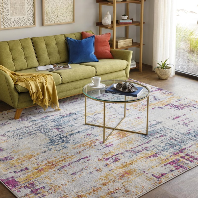 Livabliss Industrial Floransa Abstract Area Rug