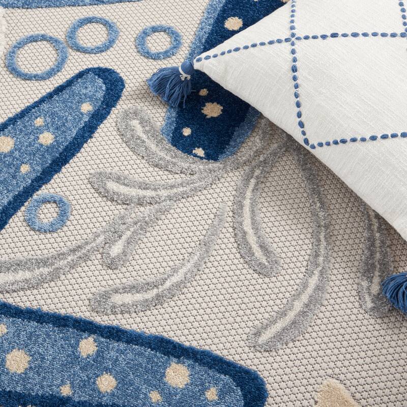 Nourison Aloha Coastal Starfish Indoor/Outdoor Area Rug