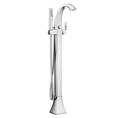 Moen Voss Floor Mounted Tub Filler with Riser and Built-In Diverter -