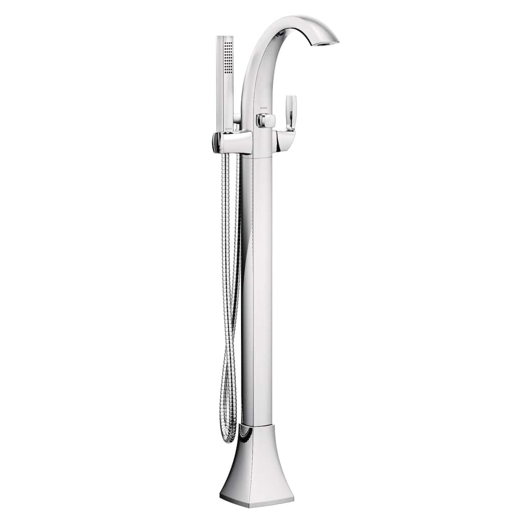 Moen Voss Floor Mounted Tub Filler with Riser and Built-In Diverter -