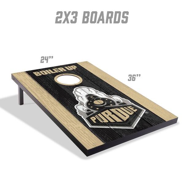Purdue Boilermakers NCAA Compact 2x3 Tailgate Cornhole Board Set