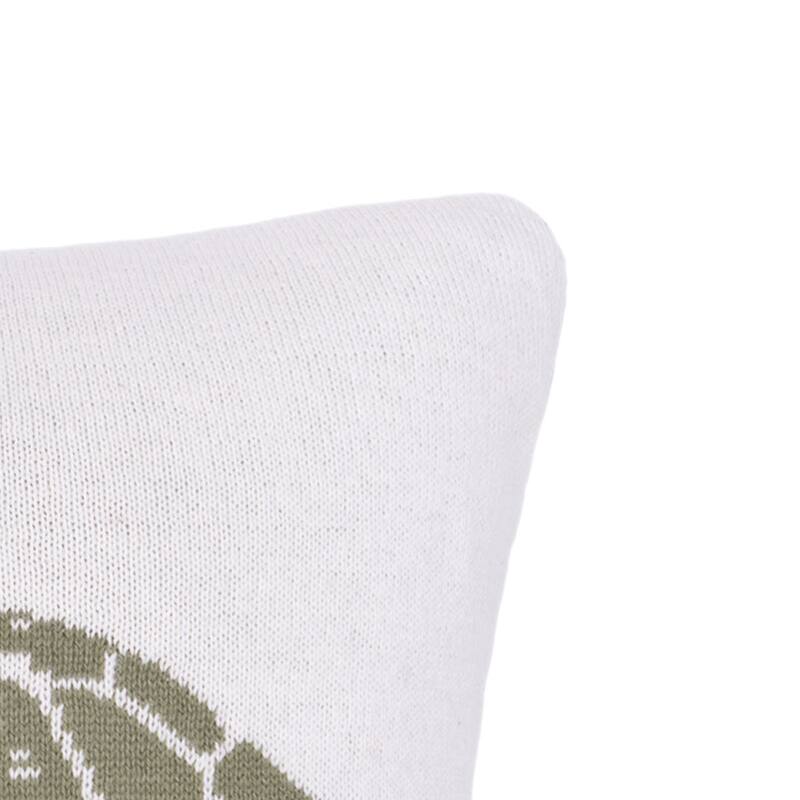 Turtle Knitted Throw Pillow