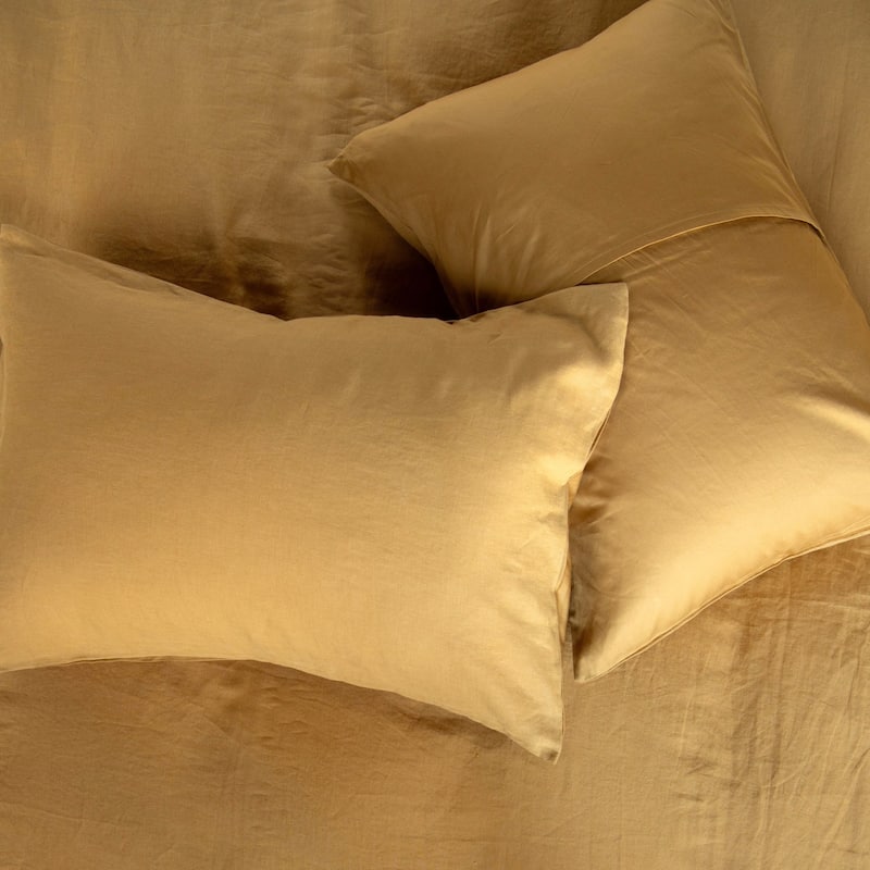 French Linen and Cotton Duvet Cover & Sham Set by BOKSER HOME