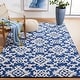 preview thumbnail 5 of 86, SAFAVIEH Handmade Blossom Linna Modern Floral Wool Rug 8' x 10' - Navy/Ivory - Rectangle