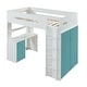 preview thumbnail 10 of 14, Spivey Twin Loft Bed with Built-in Desk