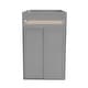 preview thumbnail 9 of 13, Classic Twin Loft Bed Solid Wood Structure Slats Loft Bed with All-in-One Desk Drawers ,Guardrail, Sliding Doors Cabinet - Grey