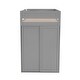 preview thumbnail 28 of 32, Wood Twin Size Loft Bed with Wardrobes and 2-Drawer Desk with Cabinet
