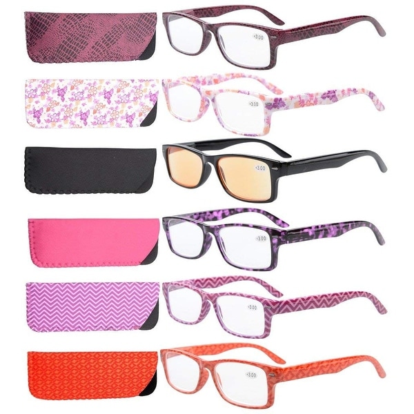 Eyekepper 6-Pack Patterned Reading Glasses Include Computer Readers. Opens flyout.