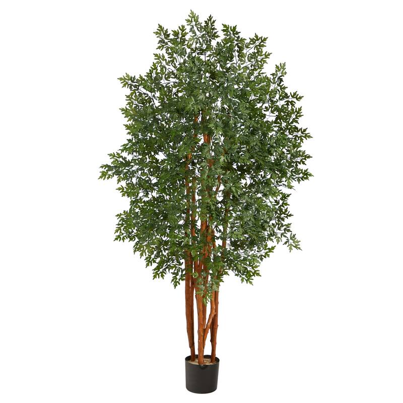 Artificial Aralia Tree 5ft Indoor Outdoor Faux Plant Home Decor - Green - 61 Inches and Over