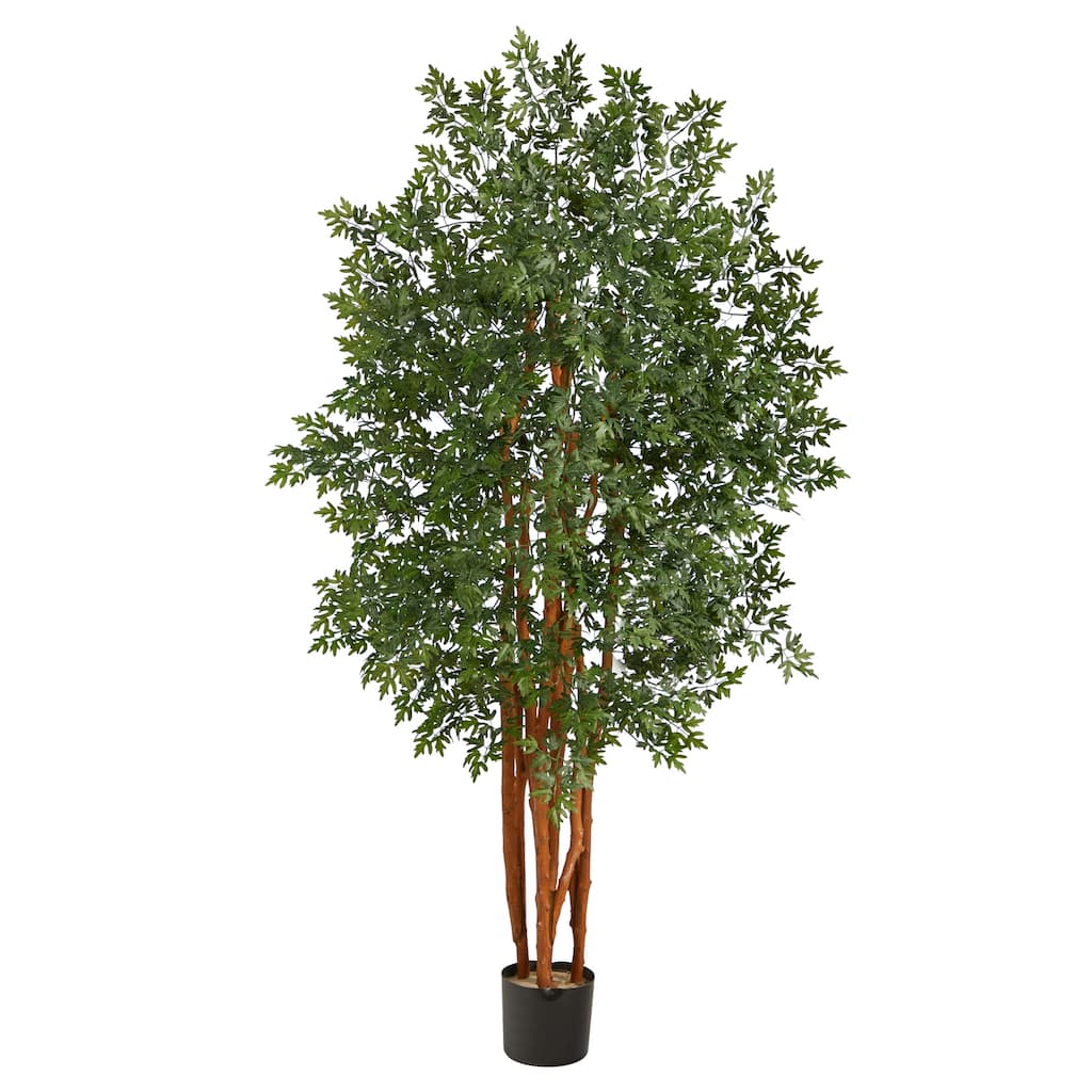 Artificial Aralia Tree 5ft Indoor Outdoor Faux Plant Home Decor - Green - 61 Inches and Over