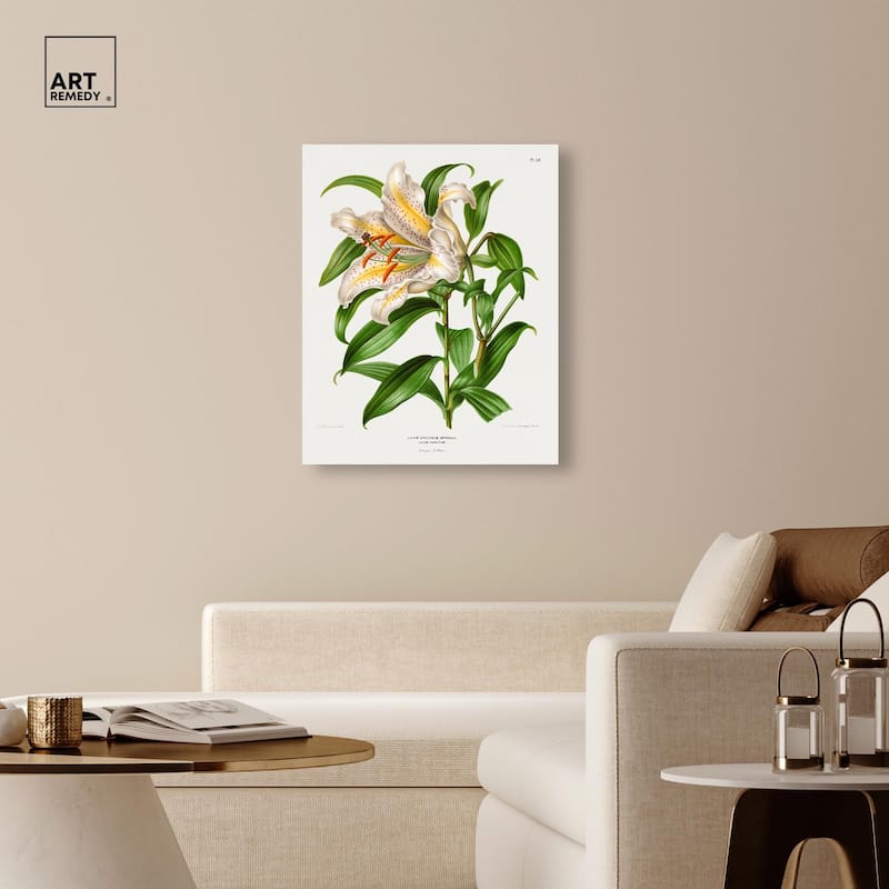 Lilium Speciosum Imperiale Canvas by Art Remedy, Gallery Wrapped