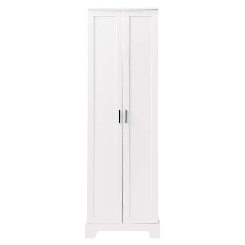 Versatile Storage Cabinet with Adjustable Shelves, Anti-Tipping Design and Spacious Interior for Bathroom, Diningroom and More