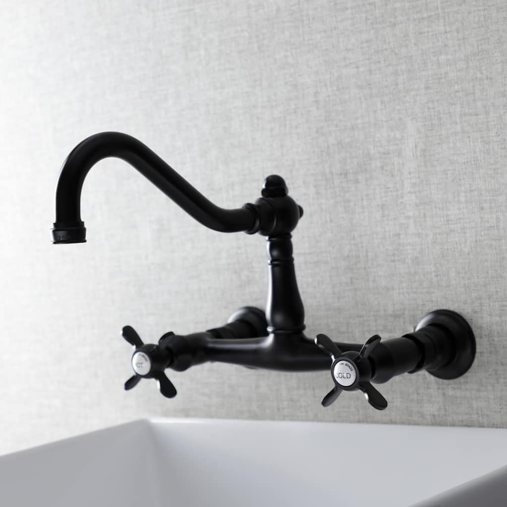 Kingston Brass Essex Two-Handle Wall Mount Bathroom Faucet