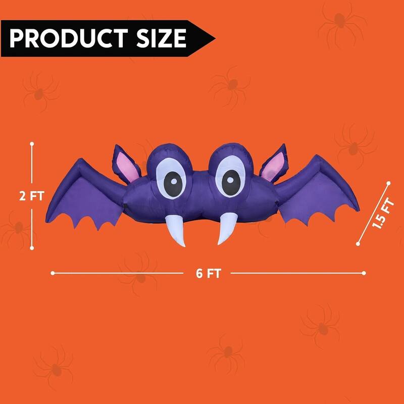 Halloween Inflatable Bat Car Trunk Decor