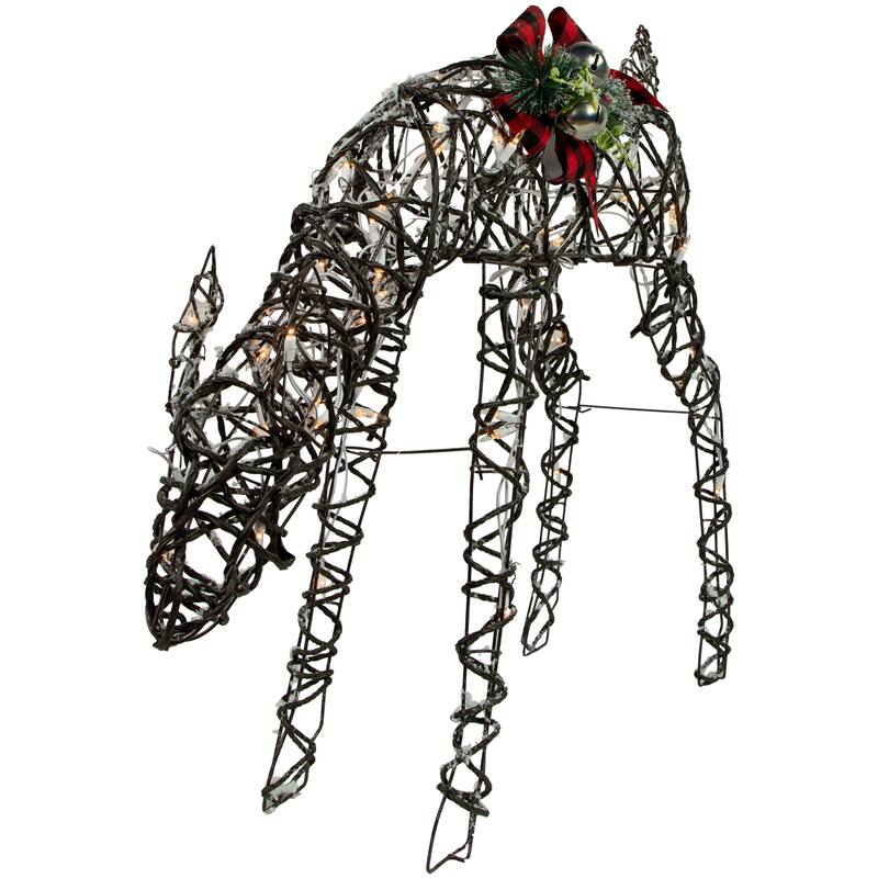 39.75" Lighted Reindeer Christmas Decoration - Brown