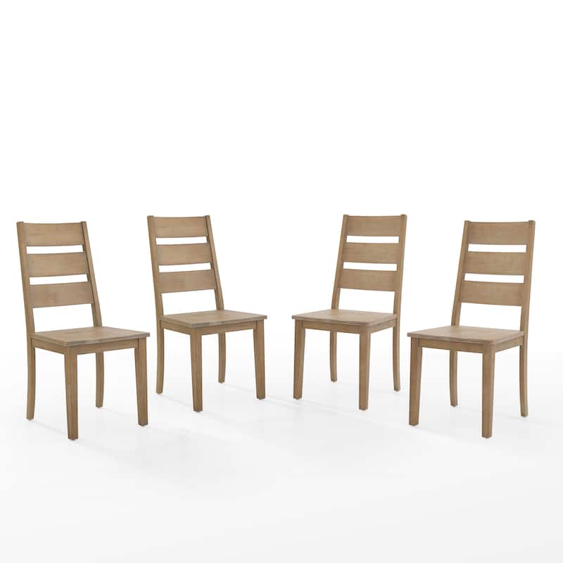 Crosley Joanna 4-Piece Ladder Back Dining Chair Set- 4 Chairs