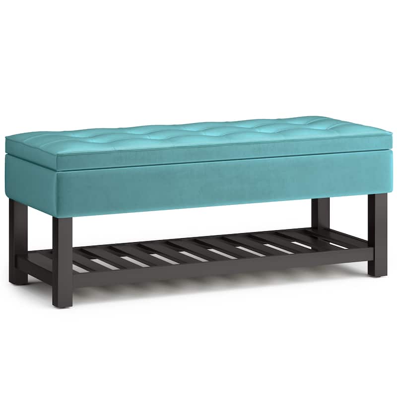 WYNDENHALL Essex 44 inch Wide Transitional Rectangle Ottoman Bench