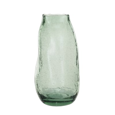 Glass Organic Shaped Marbled Vase