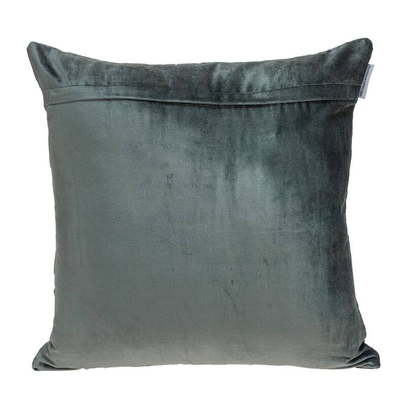 Navy Quilted Velvet Geo Decorative Throw Pillow