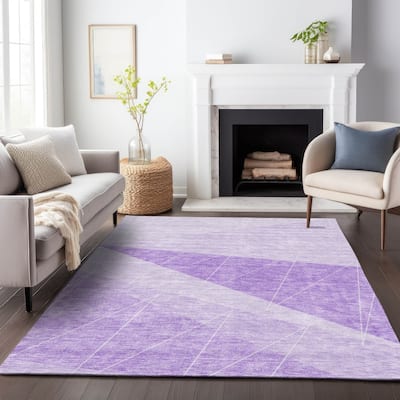 Premium Washable Super Soft Geo Abstract Mayfield Rug