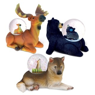 CoTa Global Shark Snow Globe With Pink Glitter - 65mm Ocean-Themed Decor, Collectible Gift For Kids & Adults