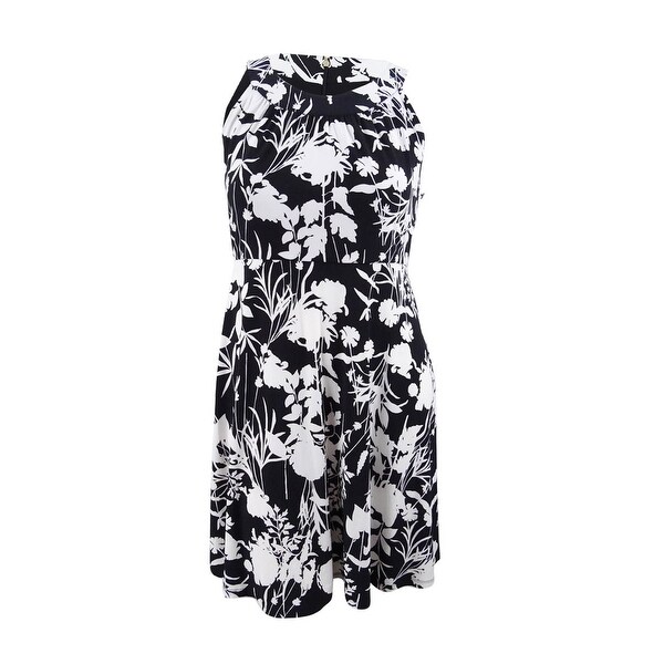 tommy hilfiger dress black and white