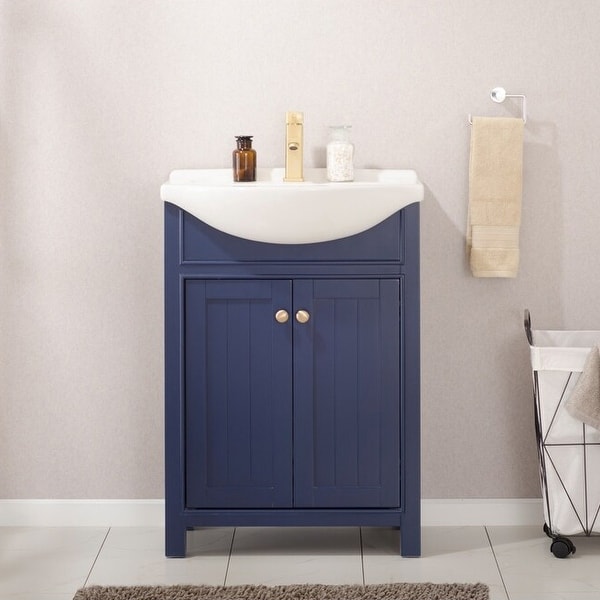 Design Element Marian 24" Single Sink Vanity In Blue