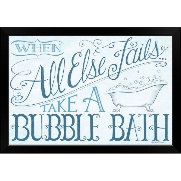 Deb Strain Economy Framed Print with Standard Black Frame entitled When All Else Fails