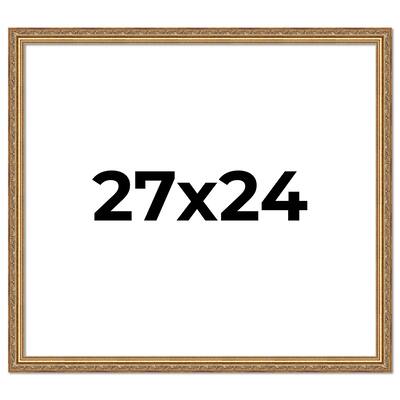 27x24 Frame Red Solid Wood Picture Frame Width 1.75 Inches | Interior Frame Depth 1 13/16 Inches