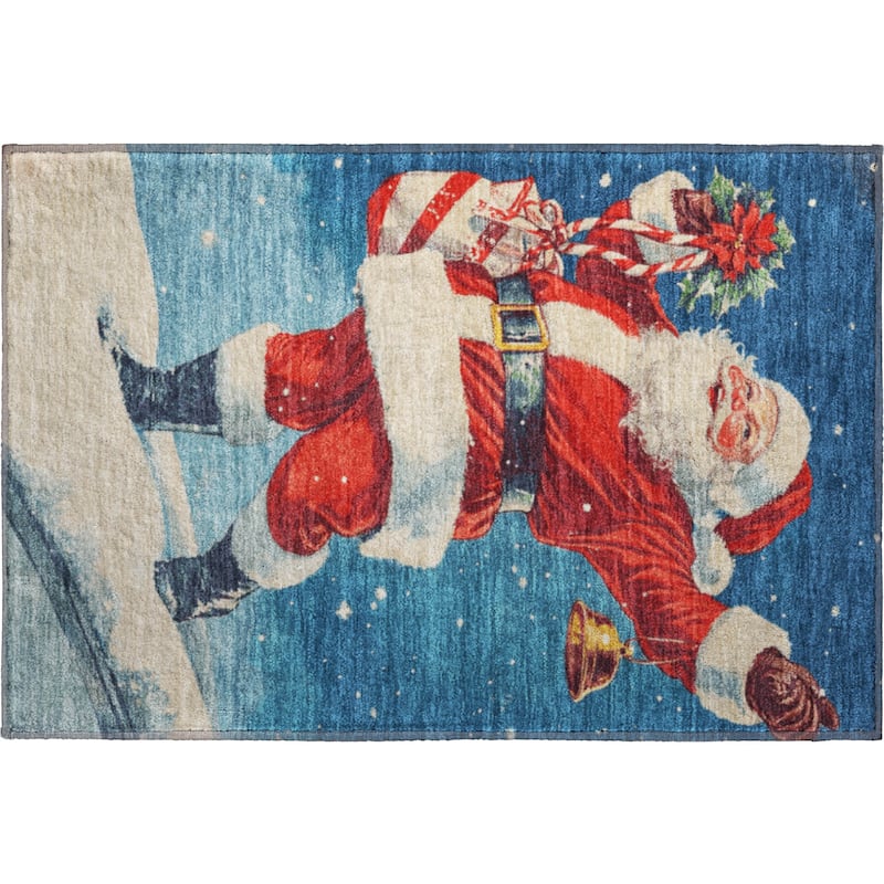 Premium Washable Super Soft Christmas Santa Mayfield Rug