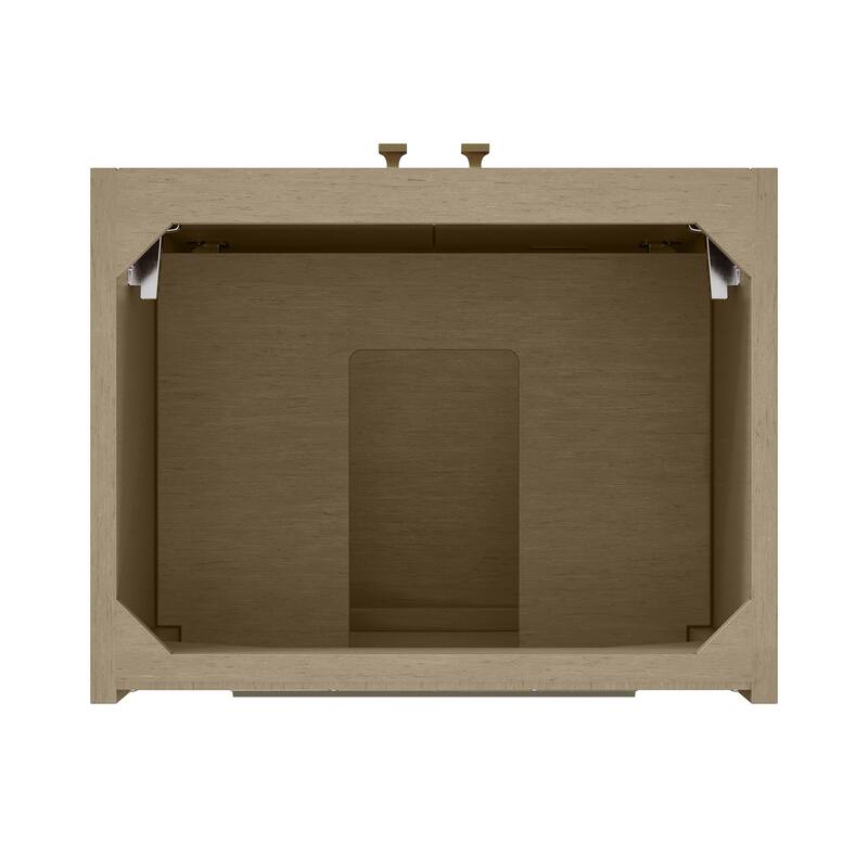 Chianti 20" Single Vanity, Walnut Whisper w/ White Composite Stone Top