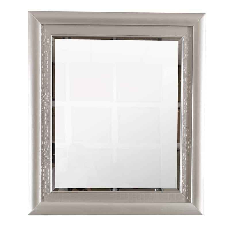 Kat 39 in. x 46 in. Modern Rectangle Framed Dresser Mirror - 3"L x 39"W x 46"H