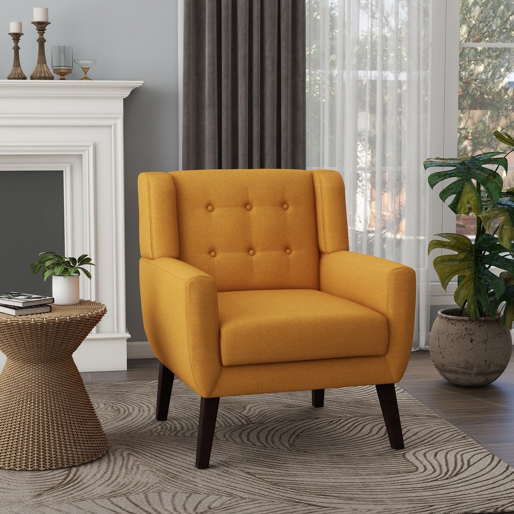 Orange best sale contemporary chairs