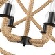 preview thumbnail 8 of 7, Marina 4-Light Chandelier in Natural Black - 4 Light Chandelier