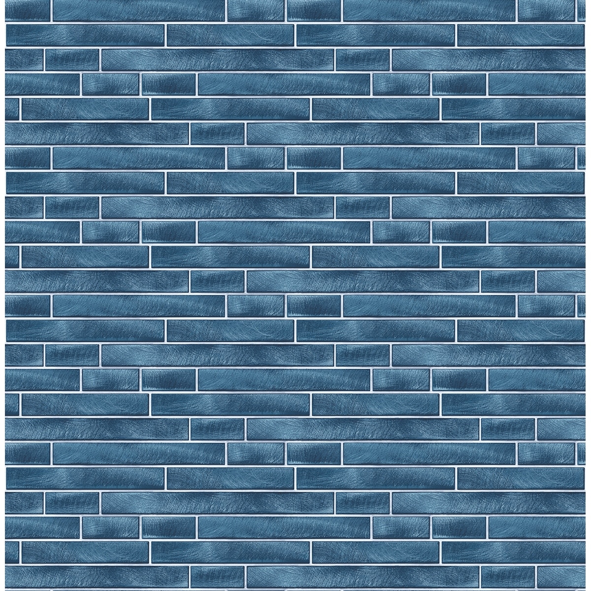 NextWall Brushed Metal Tile Peel and Stick Removable Wallpaper